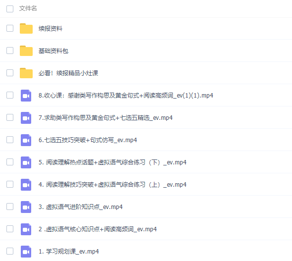 作业帮古容容2022寒高二英语寒假尖端班8讲完结插图 作业帮古容容2022寒高二英语寒假尖端班8讲完结插图