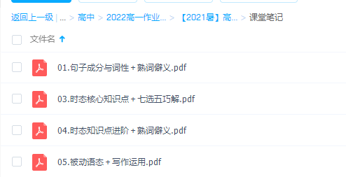 作业帮【2021暑】高一英语尖端班文洵刚知识点大全插图1