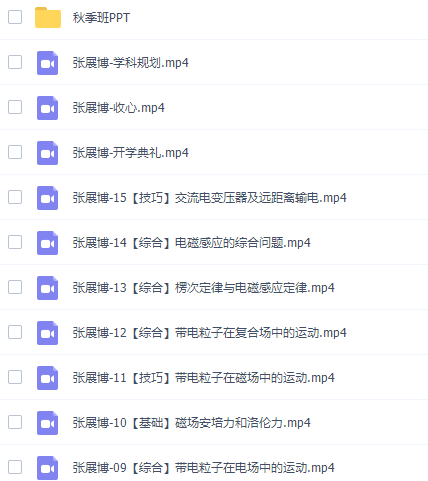 张展博高三物理2021年秋季A+班视频课程插图1 张展博高三物理2021年秋季A+班视频课程插图1
