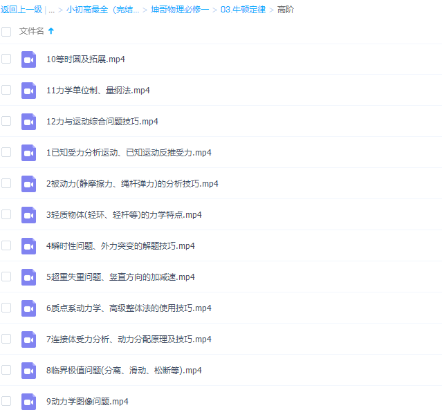 高中物理腾讯坤哥物理必修一牛顿定律高阶版视频课程插图 高中物理腾讯坤哥物理必修一牛顿定律高阶版视频课程插图