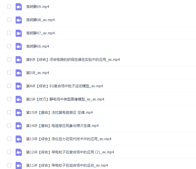 高中物理高明静高二物理2021年秋季A+班课完结插图 高中物理高明静高二物理2021年秋季A+班课完结插图