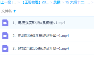 王羽物理2022高考一轮复习暑秋联报12大招十二：恒定电流+交流电