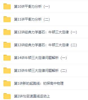 初升高暑假班物理必修1预习领先班讲义视频课程15讲插图 初升高暑假班物理必修1预习领先班讲义视频课程15讲插图