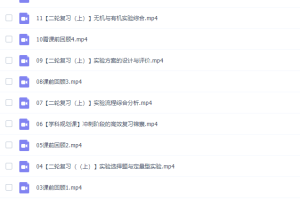 猿辅导李霄君高三化学2022年寒假S班视频课程资源