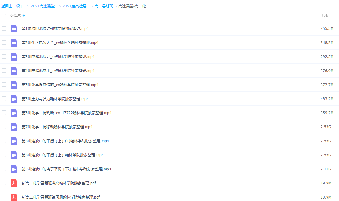 2021吕子正高二化学暑假班直播课插图 2021吕子正高二化学暑假班直播课插图