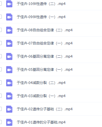 有道精品课于佳卉高三生物2021年秋季班完结插图1 有道精品课于佳卉高三生物2021年秋季班完结插图1