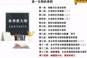 徐京2021秋季高一生物秋季系统班秋季班更新15讲