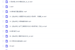 高中历史作业帮刘莹莹2021秋季高二历史秋季尖端班更新16讲