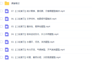 作业帮孙国勇高三地理2022年寒假班视频课程