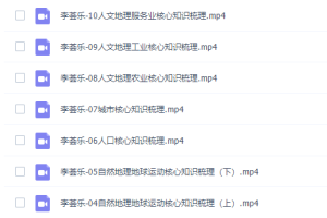 有道精品课李荟乐高三地理2021年秋季班完结