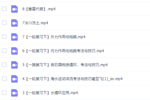 猿辅导崔亚飞高三地理2021年秋季A班课程完结