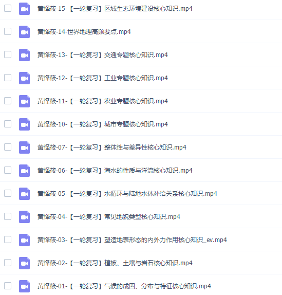 高中地理作业帮黄怿莜高三地理2021年秋季尖端班课程插图