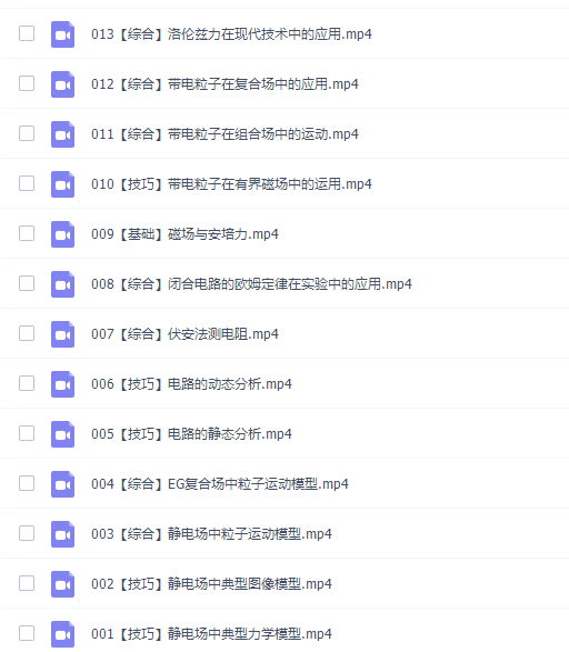 高中物理高明静高二物理2021年秋季S班课程插图