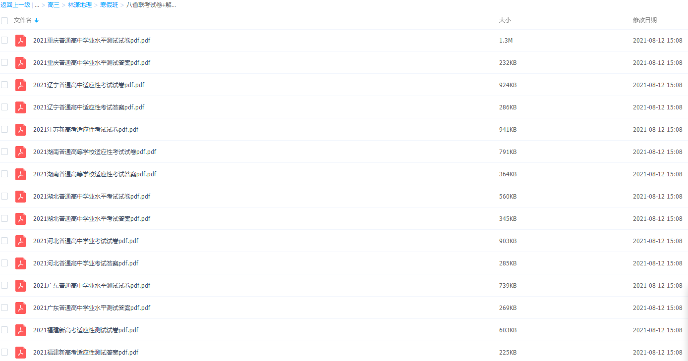 2021届寒假班(HL绝密)-高三林潇地理八省联考试卷+解析插图