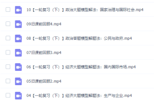 猿辅导刘佳彬高三政治2021年秋季旧教材班课程完结