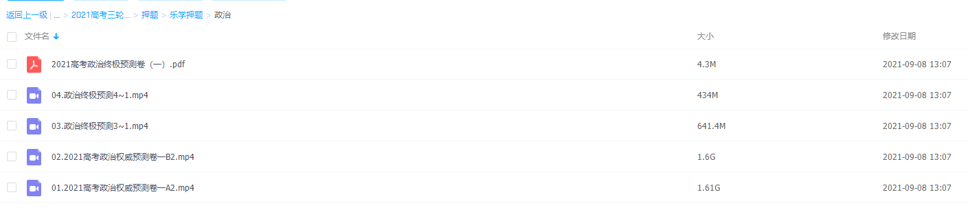 2021乐学高考政治权威预测卷视频课程插图