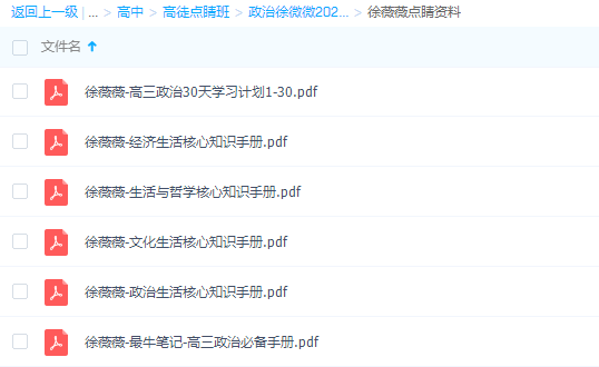 点睛班-政治徐微微2021高考生活经济哲学知识手册插图