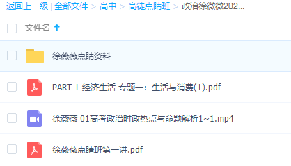 点睛班-政治徐微微2021高考生活经济哲学知识手册插图1