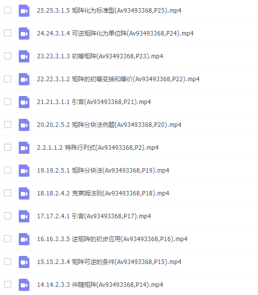 大学数学之线性代数58讲南京工业大学版本高清视频插图