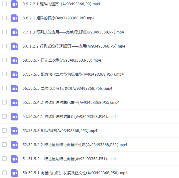 大学数学之线性代数58讲南京工业大学版本高清视频插图3