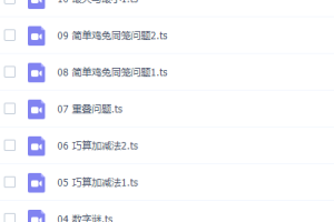 数学思维课《捅破数学Level1~6》视频课程