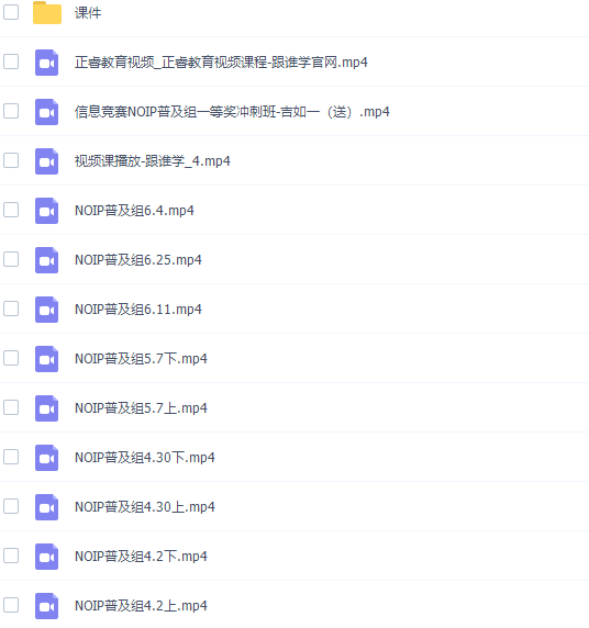 中小学生编程信息学奥赛NOIP课程高级普及组插图1 中小学生编程信息学奥赛NOIP课程高级普及组插图1
