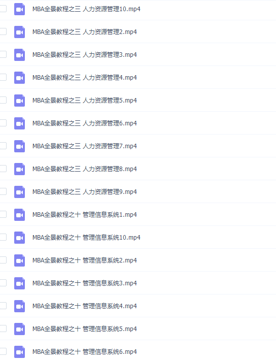 MBA全景教程全集(十套讲座)插图1 MBA全景教程全集(十套讲座)插图1