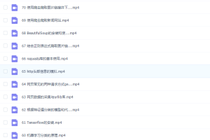 极客时间尹会生零基础学Python项目实战(完整)