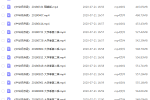 河北卫视《中华好诗词》全部视频高清版，共231集，119G