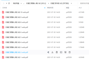 托福口语翟少成【学习版】口语强化重点知识点整理合集学习资料