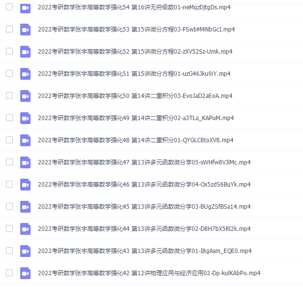 2022考研数学张宇高等数学强化系统课插图1