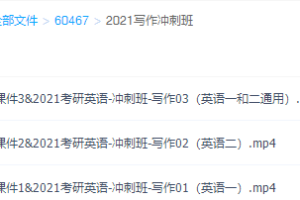 海天名师刘哲2021考研英语写作飞跃高端密训班视频课程